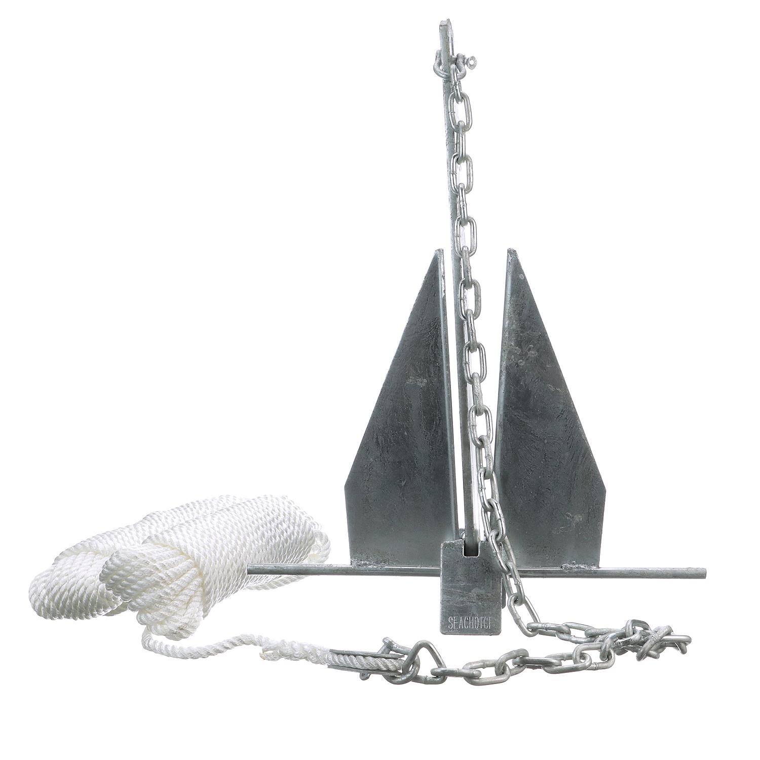 Seachoice Deluxe Anchor Kit (Includes Anchor, 1/4" x 4' Anchor Lead With (2) 5/16" Shackles and 3/8" x 150' Anchor Line) - Image 2