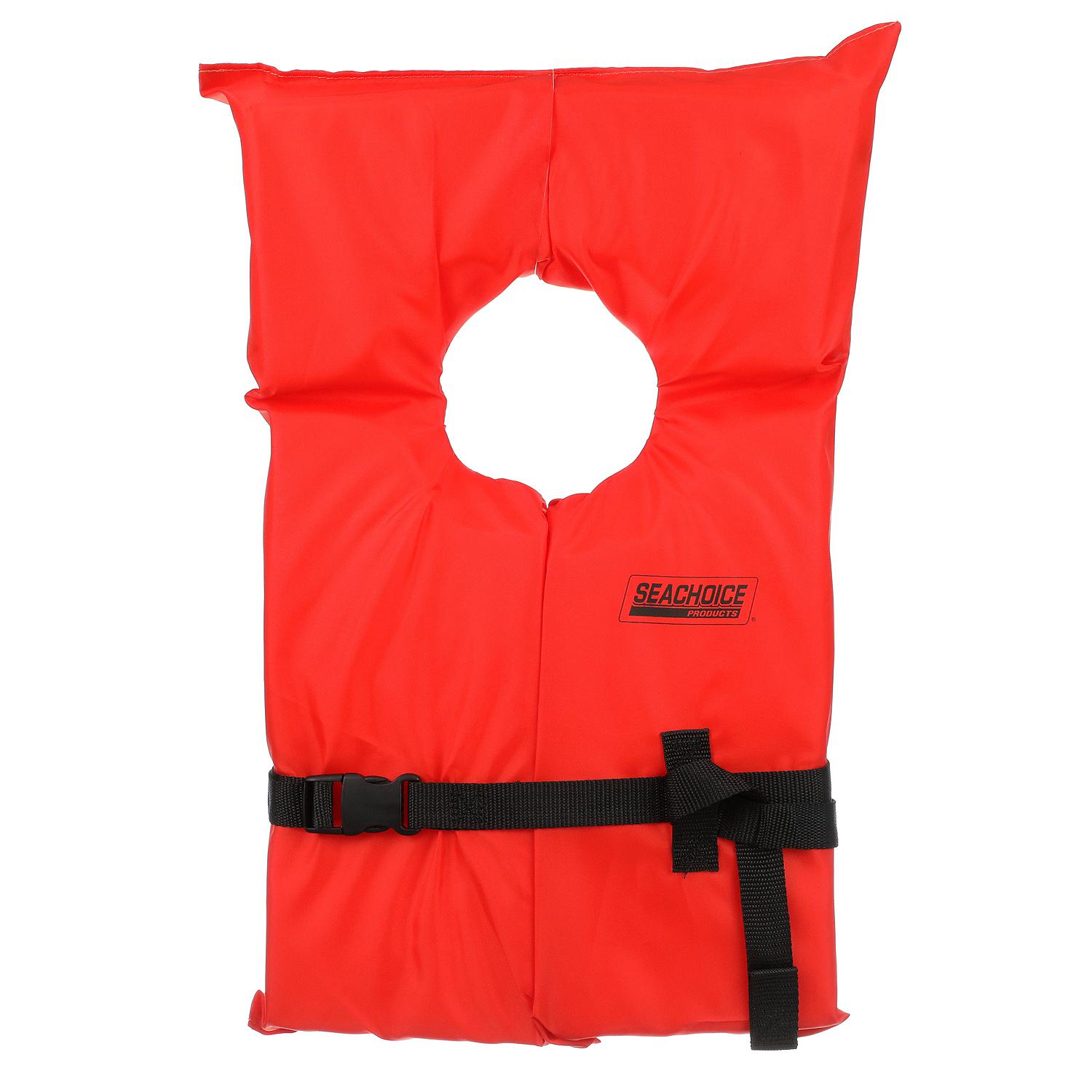 Seachoice 85520 Type II Life Vest - Adult, Orange - Image 4