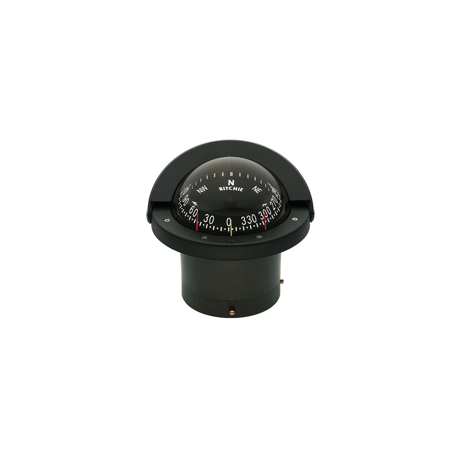 Navigator Compass, Flush Mt., Combi Dial, Black
