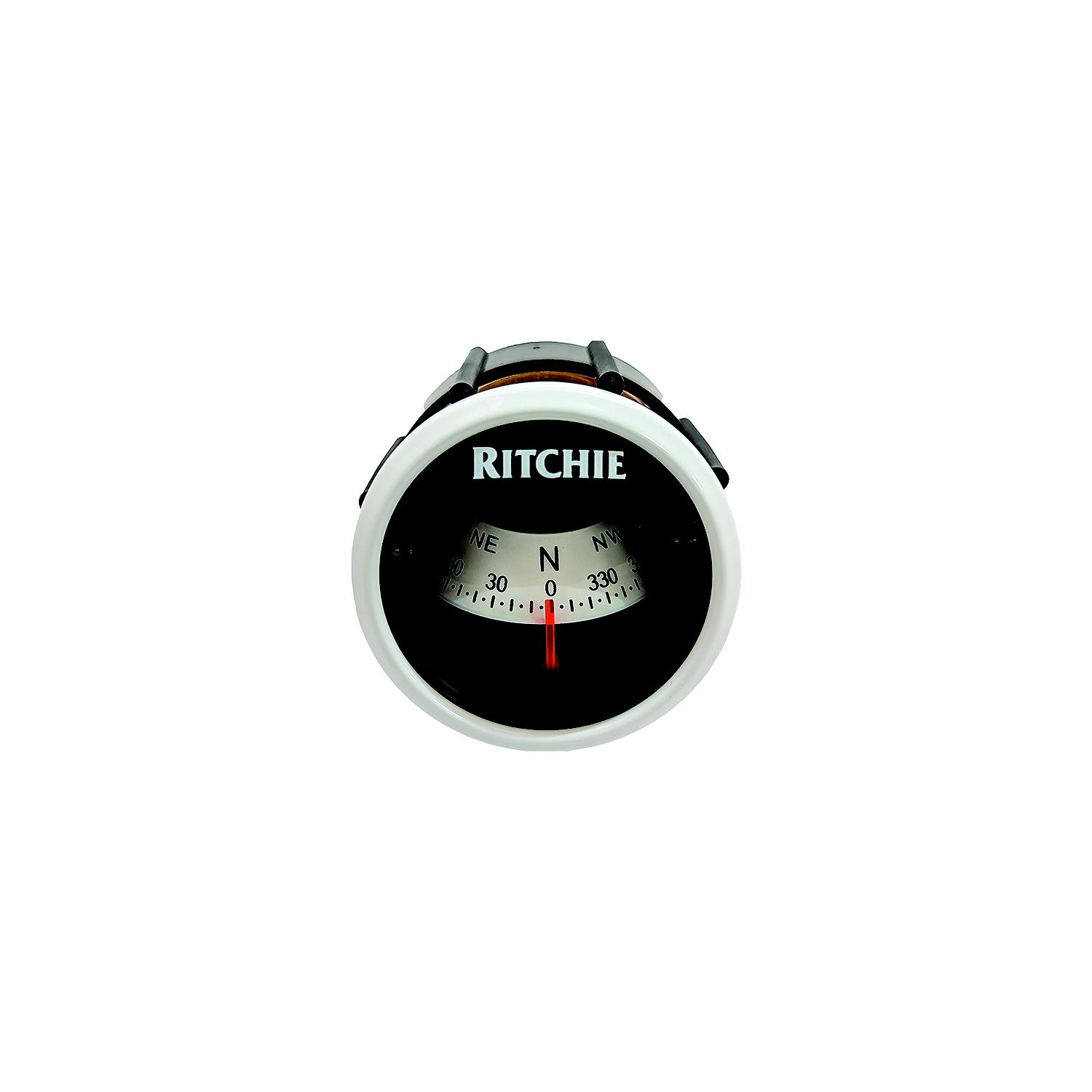 Ritchie X23WW Sport Dash Mount Compass, White/white dial