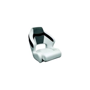 Wise 33381773 Baja XL Bucket Seat w/ Flip Up Bolster, Brite White/Grey/Midnight