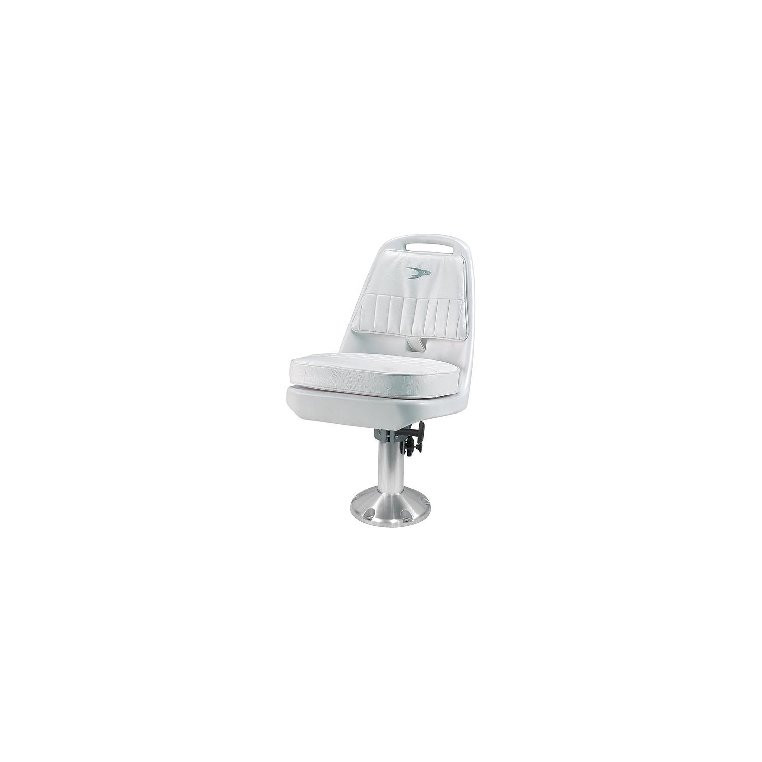 Wise Standard Pilot Chair Package With Chair, Cushions, Mounting Plate, Pedestal and Seat Spider - White - Image 2