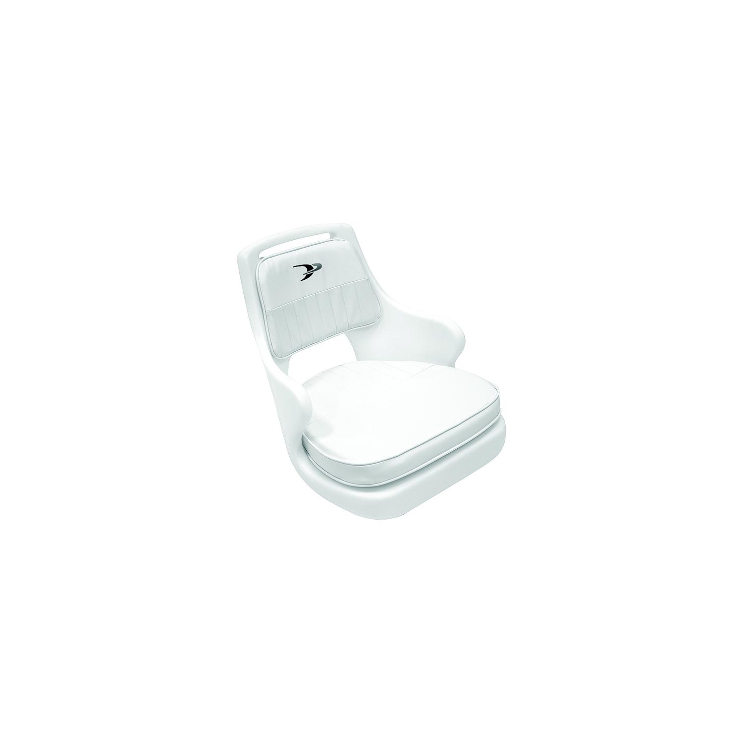 Wise Standard Pilot Chair Package With Chair, Cushion Set and Mounting Plate - White