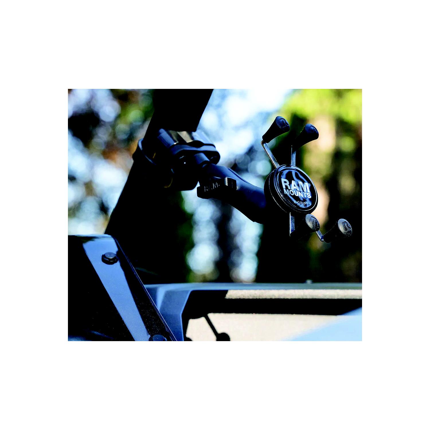 Ram RAMB2312UN7 RAM® X-Grip® Phone Mount with ATV/UTV Rail Base - Image 2