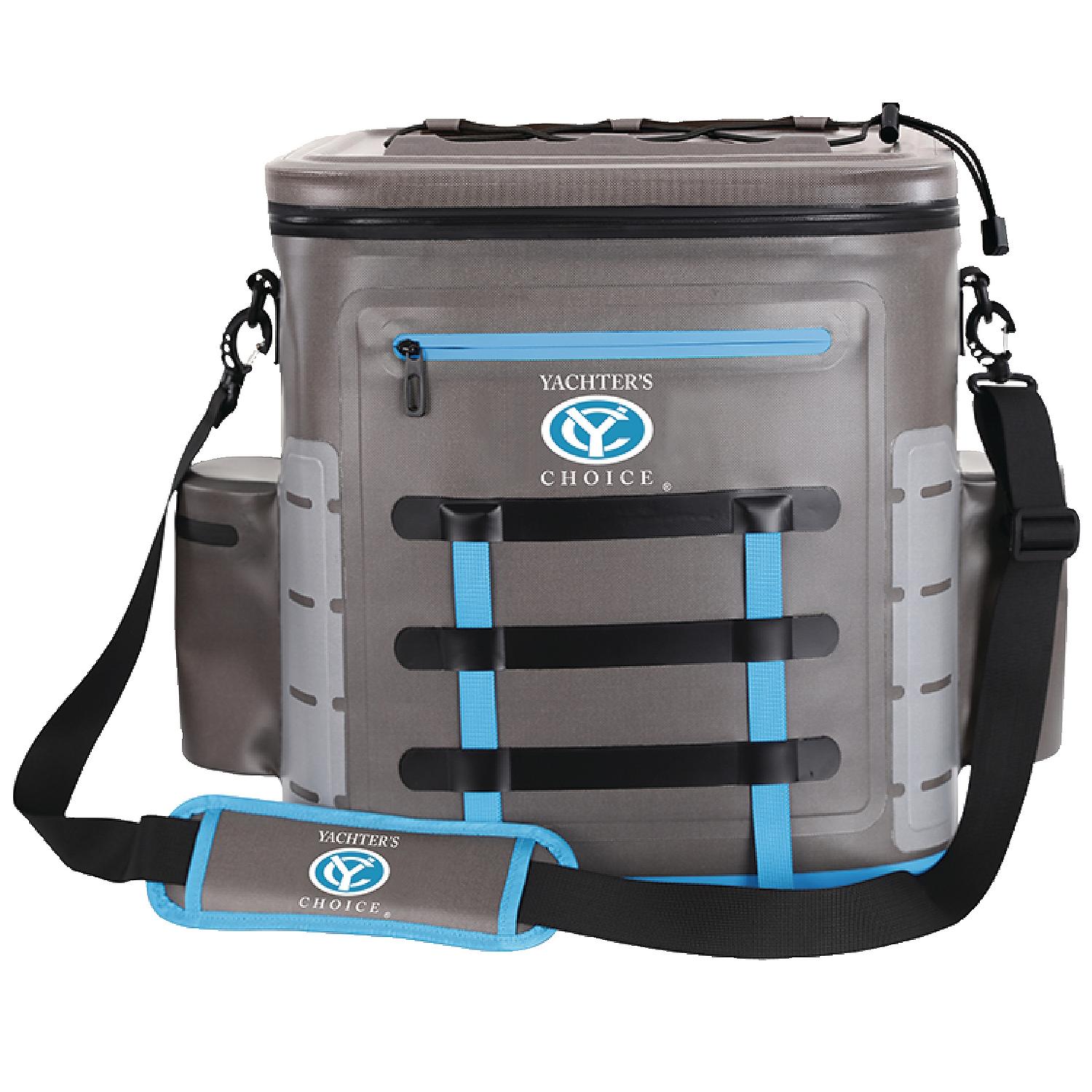 Yachter's Choice 50052 Soft Cooler
35 Can Capacity / Shoulder Strap, Grey/Blue - Image 2