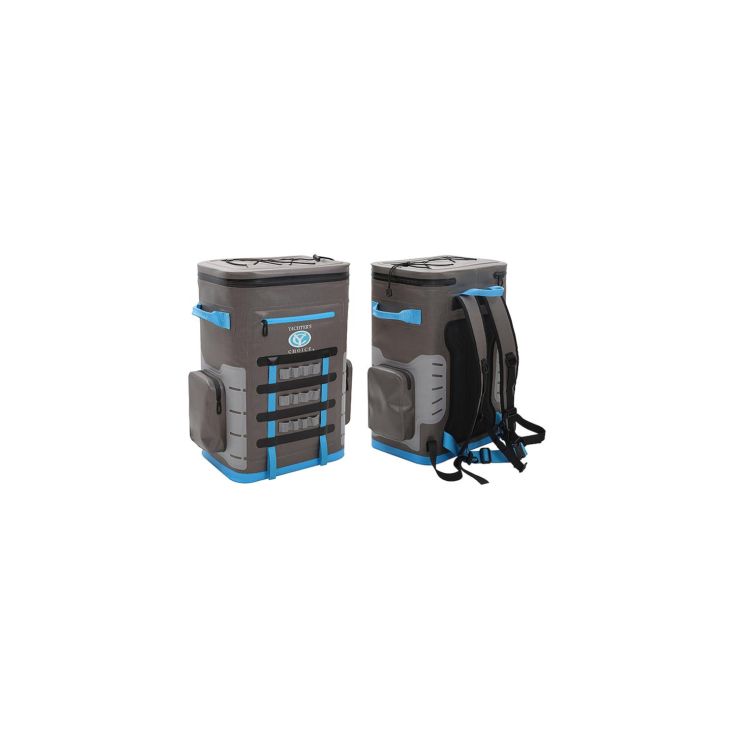 Yachter's Choice 50050 Soft Cooler
48 Can Capacity / Back Pack, Grey/Blue - Image 5