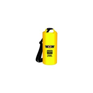 WOW H2O Proof Drybag w/Shoulder Strap, 20L Yellow