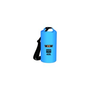WOW H2O Proof Drybag w/Shoulder Strap, 40L Blue