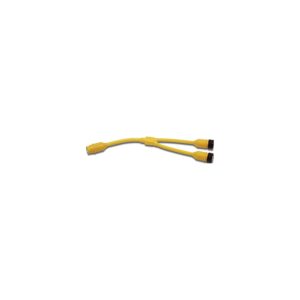 Marinco 154AY Standard "Y" Adapter Dock Side Male 50A 125V Locking to Boat Side Female 2-50A/125V Locking With Sealing Collar System